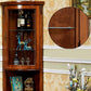 Triangle Accent Cabinet Solid Wood Storage Cabinet with Drawer Clearhalo 'Cabinets & Chests' 'cabinets_chests' 'furn' 'furn_cabinets_chests' 'Furniture' 'Living Room Furniture' 1200x1200_417150d1-dcca-4064-95c8-7a22c1a0e4e0