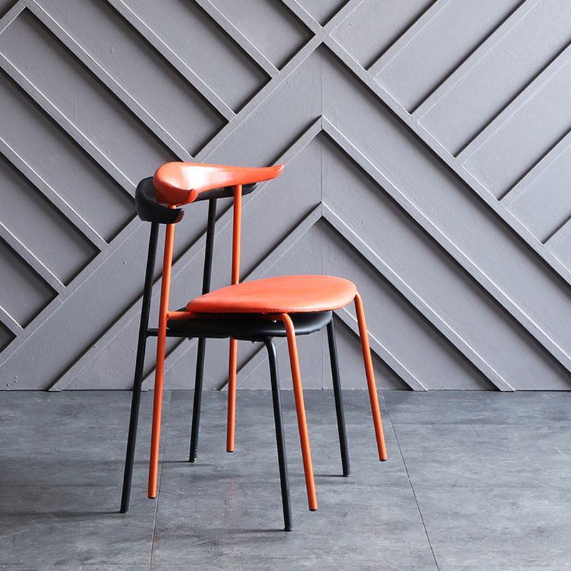 Modern Style Dining Chairs Armless Open Back Side Chairs with Metal Legs for Kitchen Clearhalo ' kitchen&dining_furn' 'Dining Chairs' 'Dining Tables & Seating' 'dining_chair' 'furn' 'furn_dining_chair' 'Furniture' 'furniture_dining_chair' 'Kitchen & Dining Furniture' 'kitchen' 1200x1200_41717eef-6a62-4ce4-89ae-3745b36c7cf6