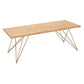 Traditional Luxury Rectangle Dining Room Table Pine Solid Wood Table with 4 Metal Legs Clearhalo ' dining_table' 'Dining Tables & Seating' 'Dining Tables' 'furn' 'furn_dining_table' 'Furniture' 'furniture_dining_table' 'Kitchen & Dining Furniture' 'kitchen&dining_furn' 'kitchen' 'kitchen_dining_table' 1200x1200_4172761d-6386-4f5d-aa4d-fdb430e18301
