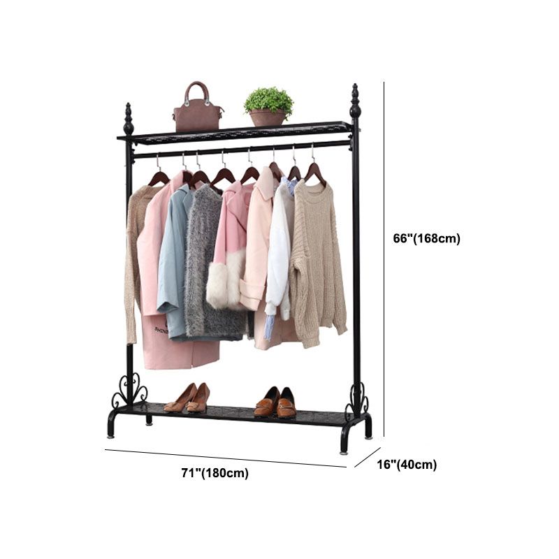 Contemporary Hall Stand with Clothes Rail Storage Shelves Coat Hanger Clearhalo 'Entry & Mudroom Furniture' 'furn' 'furn_hall_tree_coat_racks' 'Furniture' 'Hall Trees & Coat Racks' 'hall_tree_coat_racks' 1200x1200_4172a886-2bdc-4ff9-ad4f-7d233cd29369