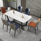 Modern Scalable Dinette Set 1/4/5/7 Pieces Dining Table Set with White Sintered Stone Top Clearhalo 'Dining Room Sets' 'Dining Tables & Seating' 'dining_room_set' 'furn' 'furn_dining_room_set' 'Furniture' 'furniture_dining_room_set' 'Kitchen & Dining Furniture' 1200x1200_417527d7-f171-4f12-a166-ca55ef047dbe