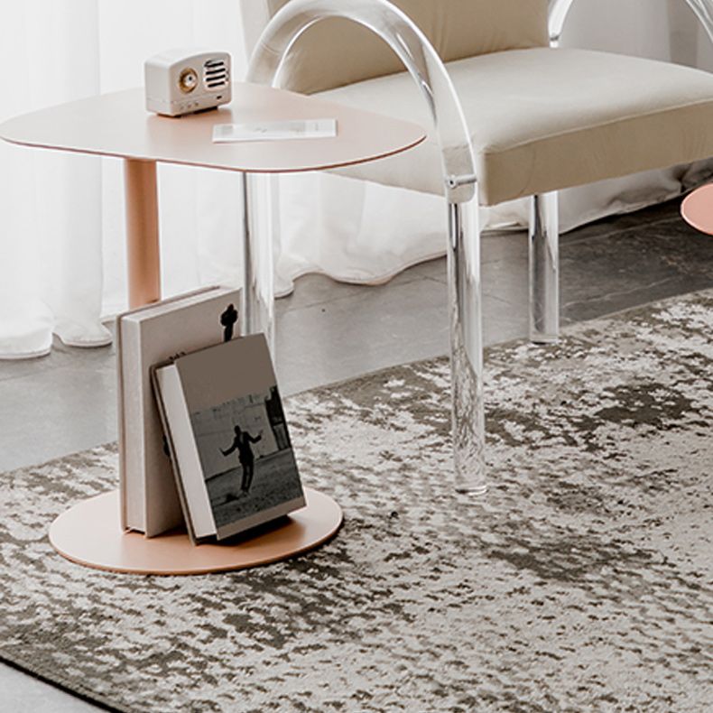 Mesa final geométrica de metal de mediados de siglo Mesa auxiliar de 20 "de altura C de altura