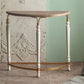 Half Moon Shape Contemporary Console Table White Wood Console Sofa Table