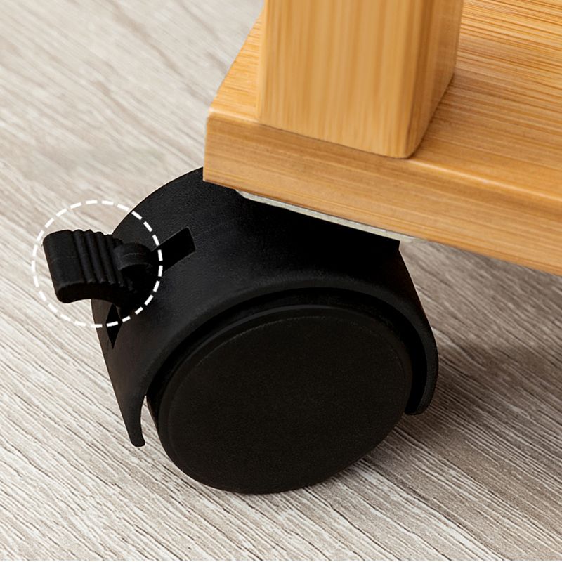 Tavolo d'angolo contemporaneo da 11 "tavolo da legno accento naturale tavolino