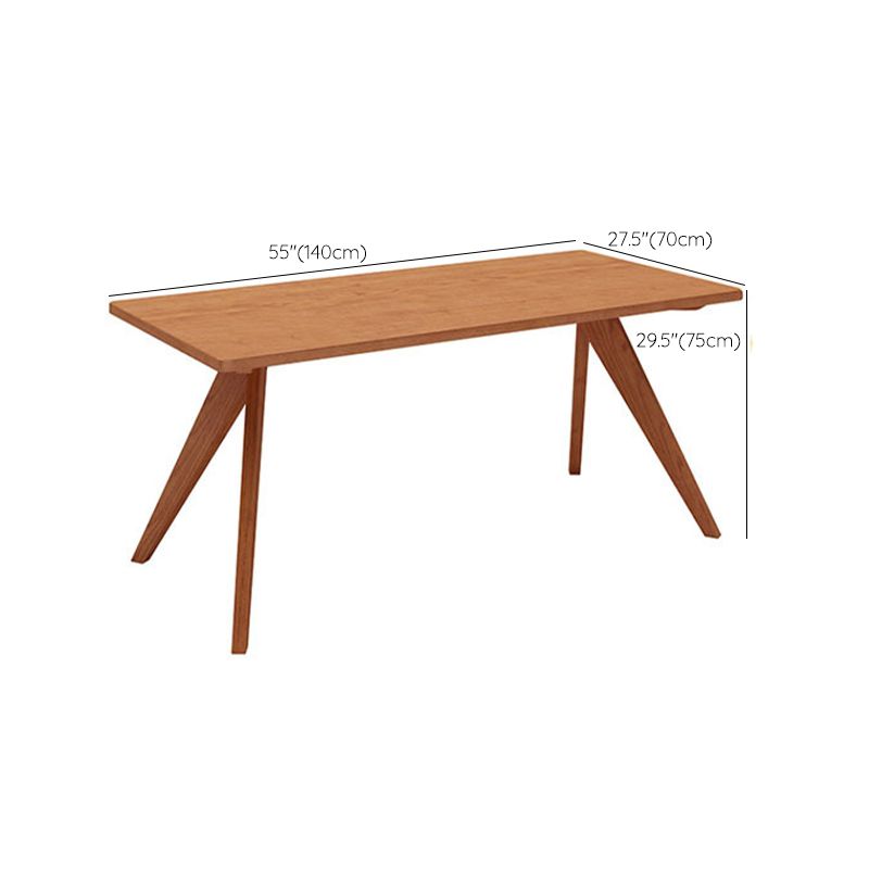Mesa de cena de madera contemporánea 4 patas de comedor para uso doméstico