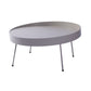 Mid-Century Modern Coffee Table with 4 Legs and Iron Round Top Clearhalo 'Coffee & Accent Tables' 'Coffee Tables' 'coffee_tables' 'furn' 'furn_coffee_tables' 'Furniture' 'Living Room Furniture' 1200x1200_417b1a6b-1898-4909-a681-1df1d4a19c9d