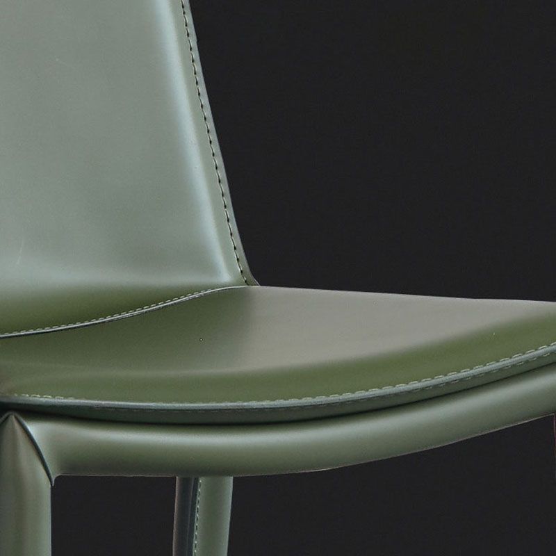 Contemporary Leather Dining Chair Armless Metal Dining Chairs for Restaurant Use Clearhalo ' kitchen&dining_furn' 'Dining Chairs' 'Dining Tables & Seating' 'dining_chair' 'furn' 'furn_dining_chair' 'Furniture' 'furniture_dining_chair' 'Kitchen & Dining Furniture' 'kitchen' 1200x1200_417b4144-5d6b-4f03-998b-2bc10a3e3032