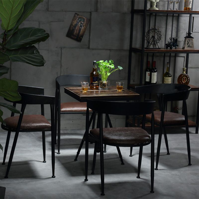 Moderne stijl ronde massief houten dinerset 1/2/3/4/5 stukken eetgelegenheid set