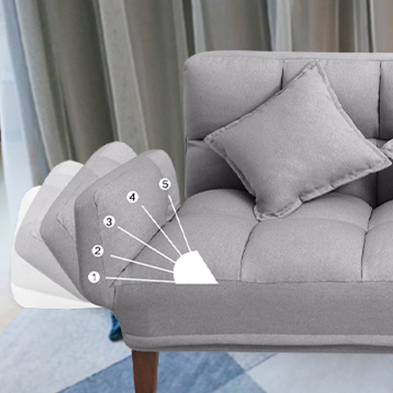 Square Arm Sofa Reclining 48.43" Biscuit Back Linen Loveseat Clearhalo 'furn' 'furn_sofas' 'Furniture' 'furniture_sofas' 'kitchen' 'kitchen_sofas' 'Living Room Furniture' 'Sofa' 'sofas' 1200x1200_417c10e4-231c-4cf3-b8fe-f22e8c27dbdf