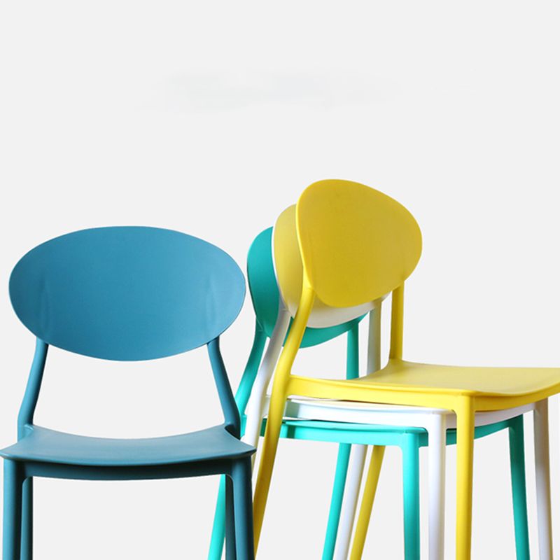 Stackable Open Back Dining Chairs Scandinavian Plastic Armless Side Chair Clearhalo 'Dining Chairs' 'Dining Tables & Seating' 'dining_chair' 'furn' 'furn_dining_chair' 'Furniture' 'Kitchen & Dining Furniture' 1200x1200_417ef681-be1b-4ca0-b5ac-7a6beca747ea