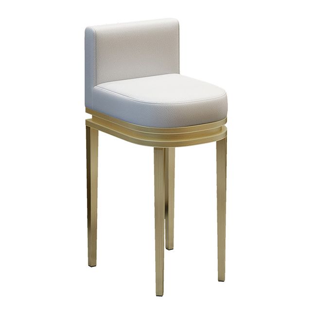 キッチン用のグラム布張りのカウンターハイトスツールメタルバースツール