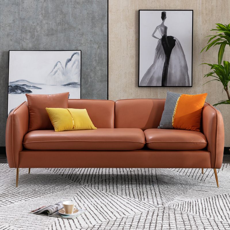 Modern Standard Faux Leather Sofa 3 Seater Square Arm Sofa for Living Room Clearhalo 'Furniture' 'furniture_sofas' 'kitchen' 'kitchen_sofas' 'Living Room Furniture' 'Sofa' 'sofas' 1200x1200_41805cb6-439d-4641-963d-239f2db8a82a