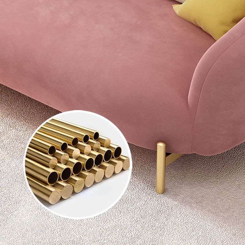 Canapé en velours contemporain canapé standard du bras évasé pour le salon