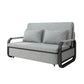 Contemporary Tight Back Sofa Bed Square Arm Fabric Sofa with Storage