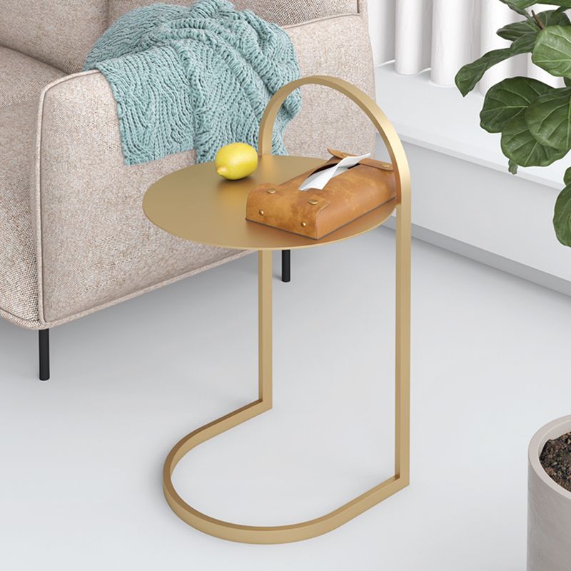 Mesa moderna de la mesa de acento redondo de la mesa nocturna para el dormitorio, 14 "W