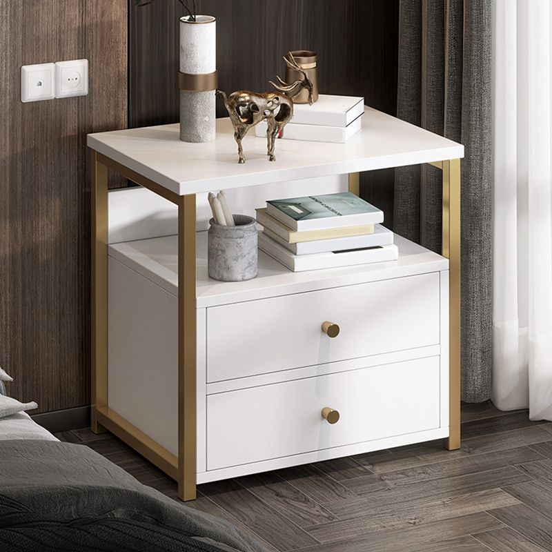 Drawer Storage Accent Table Nightstand Antique Finish Modern Bed Nightstand Clearhalo 'Bedroom Furniture' 'furn' 'furn_night_stand' 'Furniture' 'night_stand' 'Nightstands' 1200x1200_41816fa6-ebb4-418f-8224-cf7c82637ccd