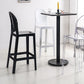 Nordic Plastic Full Back Barstool 26" H Indoor Tall Stool with Square Seat Clearhalo 'Bar Furniture' 'Bar Stools' 'bar_stools' 'furn' 'furn_bar_stools' 'furniture_bar_stools' 'Kitchen & Dining Furniture' 'kitchen&dining_furn' 'kitchen' 'kitchen_furn' Furniture' 1200x1200_4183b21b-cb6b-4490-96aa-38862433e44a