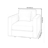 Rectangular Sofa with Pillow Back and Feather/sponge/latex Cushion Filled with Pine Frame Clearhalo 'furn' 'furn_sofas' 'Furniture' 'furniture_sofas' 'kitchen' 'kitchen_sofas' 'Living Room Furniture' 'Sofa' 'sofas' 1200x1200_418577ca-7eac-43ed-a53e-f045f27c98aa