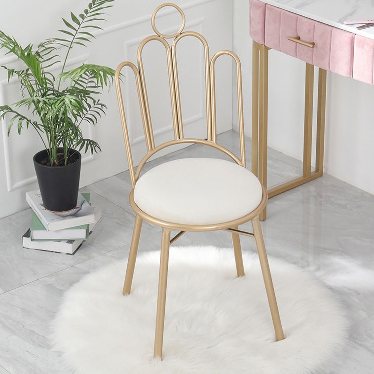 Scandinavian Style Upholstered Armless Dining Chairs Open Back Dining Side Chairs Clearhalo 'Dining Chairs' 'Dining Tables & Seating' 'dining_chair' 'furn' 'furn_dining_chair' 'Furniture' 'furniture_dining_chair' 'Kitchen & Dining Furniture' 1200x1200_4186ba01-24ab-4f2c-b85b-985ff92abbbb