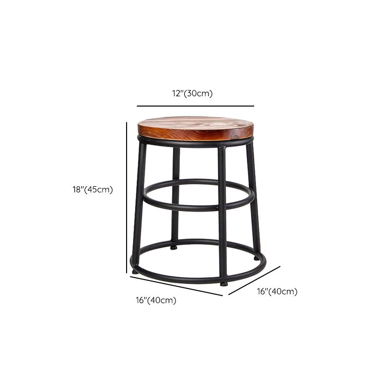 Contemporary Wood Counter Stools Metal Bar Stools for Home Use Clearhalo 'Bar Furniture' 'Bar Stools' 'bar_stools' 'furn' 'furn_bar_stools' 'Furniture' 'Kitchen & Dining Furniture' 1200x1200_41871441-40a9-4e0f-b2b2-ad0bfe7eb3a1