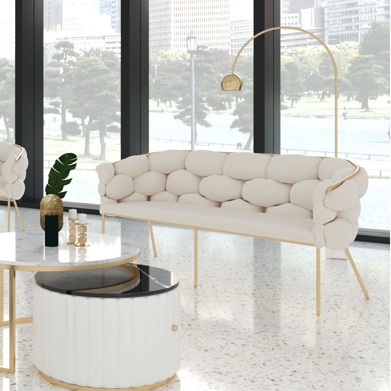 Zeitgenössischer Stofftuxedo Arm Sofe Back Rücken Standard -Sofa