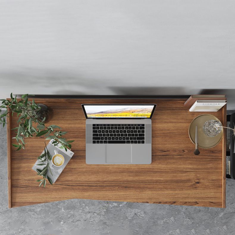 Industrieel schrijfbureau Parsons houten kantoorbureau met 1 opberglade