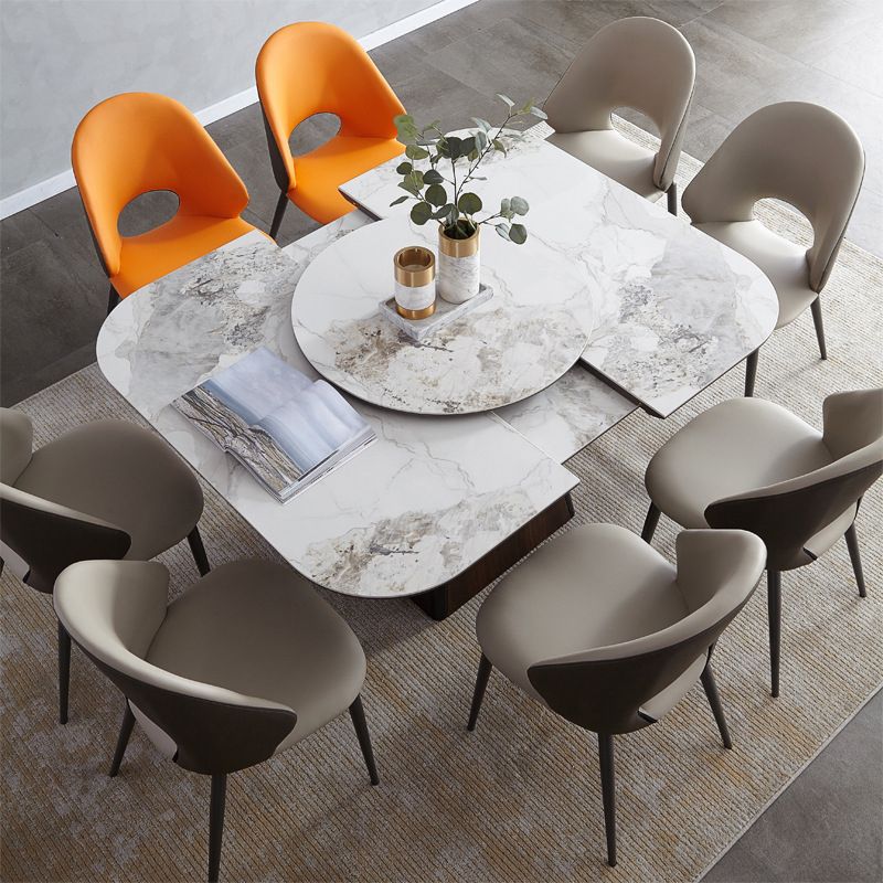 Modern Style 1/4/5/9 Pieces Dining Set Sintered Stone Dining Table Set for Kitchen Clearhalo 'Dining Room Sets' 'Dining Tables & Seating' 'dining_room_set' 'furn' 'furn_dining_room_set' 'Furniture' 'furniture_dining_room_set' 'Kitchen & Dining Furniture' 'kitchen&dining_furn' 'kitchen' 1200x1200_418984ac-49be-47eb-bf35-34dd7b85839c