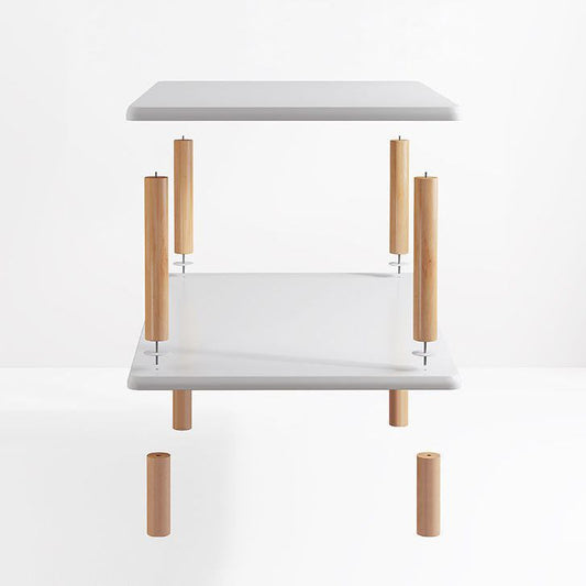 Modern Style Etagere Bookshelf Wooden Open Back Bookcase for Home