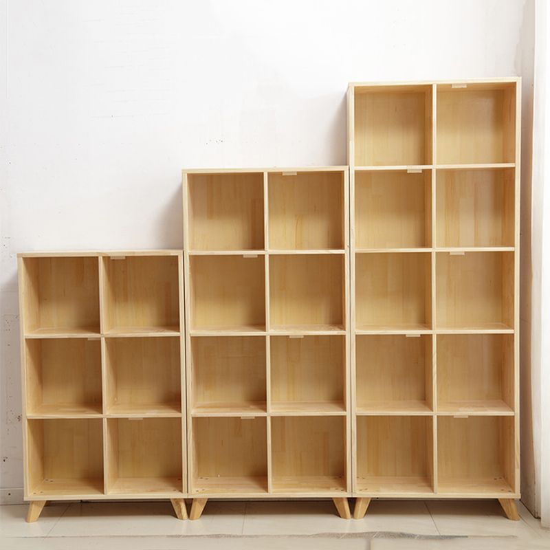 Modern Standard Wooden Bookshelf Closed Back Natural Bookcase with Shelves Clearhalo 'Bookcases' 'furn' 'furn_bookcases' 'Furniture' 'Office Furniture' 1200x1200_418afdc6-32bf-4101-b840-60413dca05e7