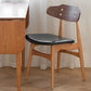 Silla lateral de estilo contemporáneo de madera silla de comedor abierta para el hogar para el hogar