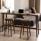 Scandinavian Dining Stools Solid Wood Bar Stools with Footrest