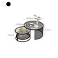 Tropical Coffee Table Glass Top Round Frame Coffee Cocktail Table Clearhalo 'Coffee & Accent Tables' 'Coffee Tables' 'coffee_tables' 'furn' 'furn_coffee_tables' 'Furniture' 'Living Room Furniture' 1200x1200_418dd505-4b1a-4809-85c1-c486d944331b