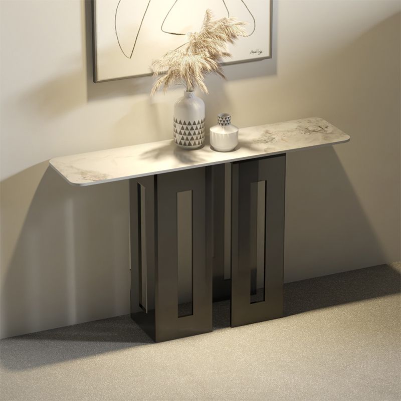 ホール用のアクリルブラケットを備えたモダンな長方形コンソールアクセントテーブル