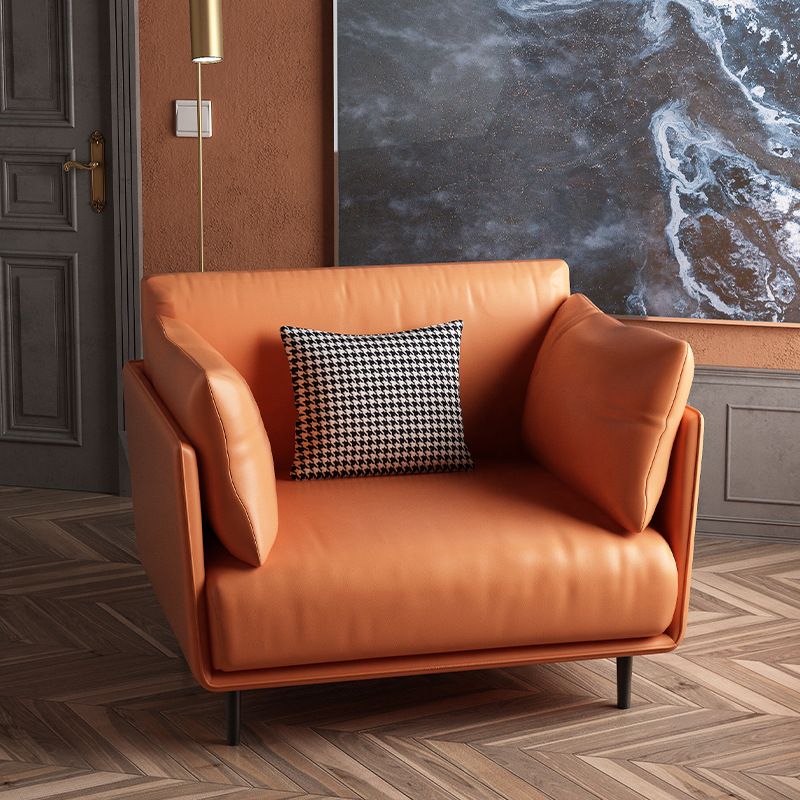 Mid-century Solid Color Armchair Basic Four Leg Accent Armchair Clearhalo 'Accent Chairs' 'accent_chairs' 'Chairs & Seating' 'furn' 'furn_accent_chairs' 'Furniture' 'Living Room Furniture' 1200x1200_4193ffcd-89f4-4d46-a2fd-4be12c61301b