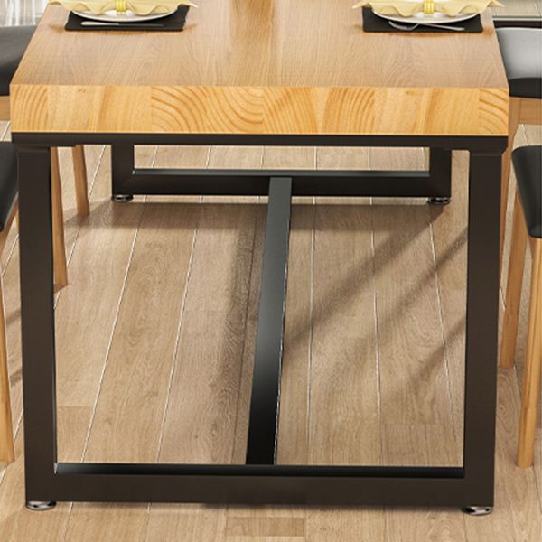 Industrial 1/2/3/4/5 Pieces Dining Set Solid Wood Dining Table with Chairs Clearhalo 'Dining Room Sets' 'Dining Tables & Seating' 'dining_room_set' 'furn' 'furn_dining_room_set' 'Furniture' 'furniture_dining_room_set' 'Kitchen & Dining Furniture' 'kitchen&dining_furn' 'kitchen' 1200x1200_41947d9e-eeed-4a0e-acba-e88fcb239937