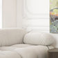 Tufted Cream 2-3-Seater Sofa Contemporary Pillow Top Arm Sofa