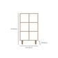 Contemporary Wooden Bookcase Standard Natural Bookshelf with Shelves
