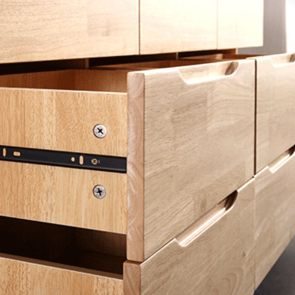 Rubber Wood Living Room Sideboard Cabinet Modern Buffet Server Cabinet with Drawer Clearhalo 'buffet_sideboard' 'Buffets & Sideboards' 'furn' 'furn_buffet_sideboard' 'Furniture' 'furniture_buffet_sideboard' 'Kitchen & Dining Furniture' 1200x1200_419a4c63-fdd9-44d9-8f4d-f51bb3bc0698