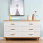 Scratch Resistant Modern Accent Chest with Soft Close Drawers in White