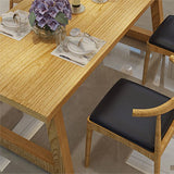 Modern Style Dining Table Rectangle Solid Wood Dining Table with Sled Base Clearhalo 'Dining Tables & Seating' 'Dining Tables' 'dining_table' 'furn' 'furn_dining_table' 'Furniture' 'furniture_dining_table' 'Kitchen & Dining Furniture' 'kitchen' 'kitchen_dining_table' 1200x1200_419b970e-7c13-4932-87d9-32d559b4dccb