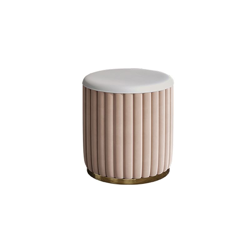 Vanidad blanca contemporánea con taburete de 17.72 "D Juego de tocador con 2 cajones