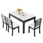 Stone Dining Room Collection Midcentury Style Rectangle 4 Legs Dining Table for Home Clearhalo ' dining_table' 'Dining Tables & Seating' 'Dining Tables' 'furn' 'furn_dining_table' 'Furniture' 'furniture_dining_table' 'Kitchen & Dining Furniture' 'kitchen&dining_furn' 'kitchen' 'kitchen_dining_table' 1200x1200_419eb5f5-f239-44b0-aaee-d8f9578ab7a9