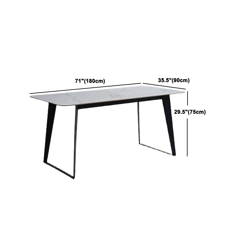 Contemporary Sintered Stone Rectangle Table Set 1/4/6 Pieces Dining Set Clearhalo 'Dining Room Sets' 'Dining Tables & Seating' 'dining_room_set' 'furn' 'furn_dining_room_set' 'Furniture' 'Kitchen & Dining Furniture' 1200x1200_419f508b-86a2-4da3-be6f-12362e0df593