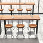 Modern Bar-height Table Solid Wood Top Pub Table with Black Metal Base Clearhalo 'Bar Furniture' 'Bar Tables' 'bar_tables' 'furn' 'furn_bar_tables' 'Furniture' 'Kitchen & Dining Furniture' 1200x1200_41a0d6b1-c0f6-4d55-8249-96c7e272022a