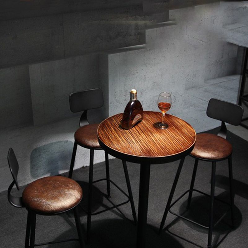 Industrial 1/2/3/4/5 Pieces Solid Wood Bar Table Set Fixed Counter Set for Home Use Clearhalo 'Bar Furniture' 'furn' 'furn_home_bar_bar_sets' 'Furniture' 'Home Bars & Bar Sets' 'home_bar_bar_sets' 'Kitchen & Dining Furniture' 1200x1200_41a2235c-5116-485c-b23b-769095e1afb8