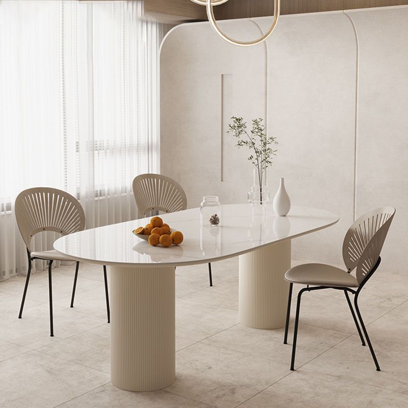 Glam -stijl rechthoekige tafel ingesteld 1/2/4/5/6 stukken eetgelegenheid voor thuisgebruik