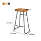 Modern Contoured Seat Counter Stool Solid Wood Backless Counter-height Stool Clearhalo 'Bar Furniture' 'Bar Stools' 'bar_stools' 'furn' 'furn_bar_stools' 'Furniture' 'Kitchen & Dining Furniture' 1200x1200_41a26c2d-c513-4f1f-935a-bcdc1166e73e