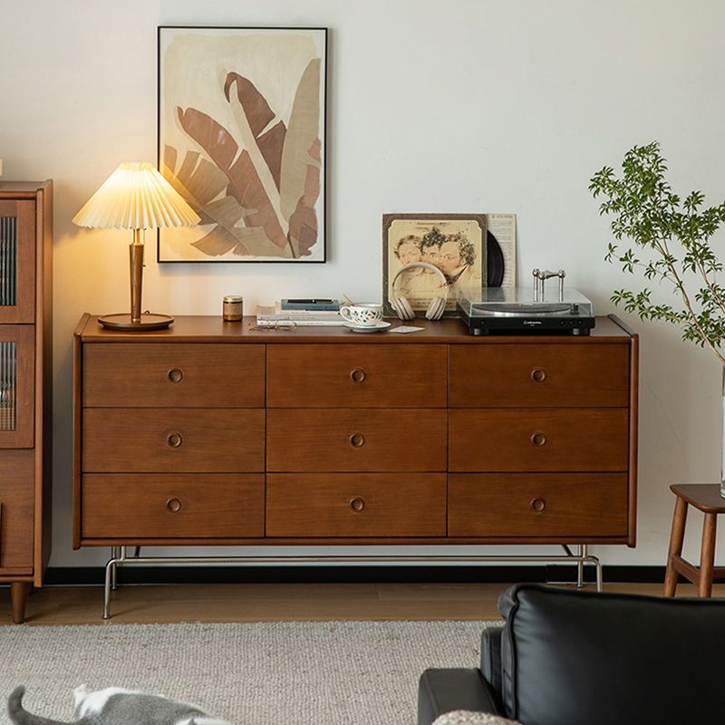 Minimalism Brown Accent Chest Rectangle Chest with Drawers for Living Room Clearhalo 'Cabinets & Chests' 'cabinets_chests' 'furn' 'furn_cabinets_chests' 'Furniture' 'Living Room Furniture' 1200x1200_41a2aadd-71c7-4b4f-905c-7037ce5b885b