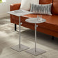 Modern Style Round/square Metal Table with Square Base Coffee Table