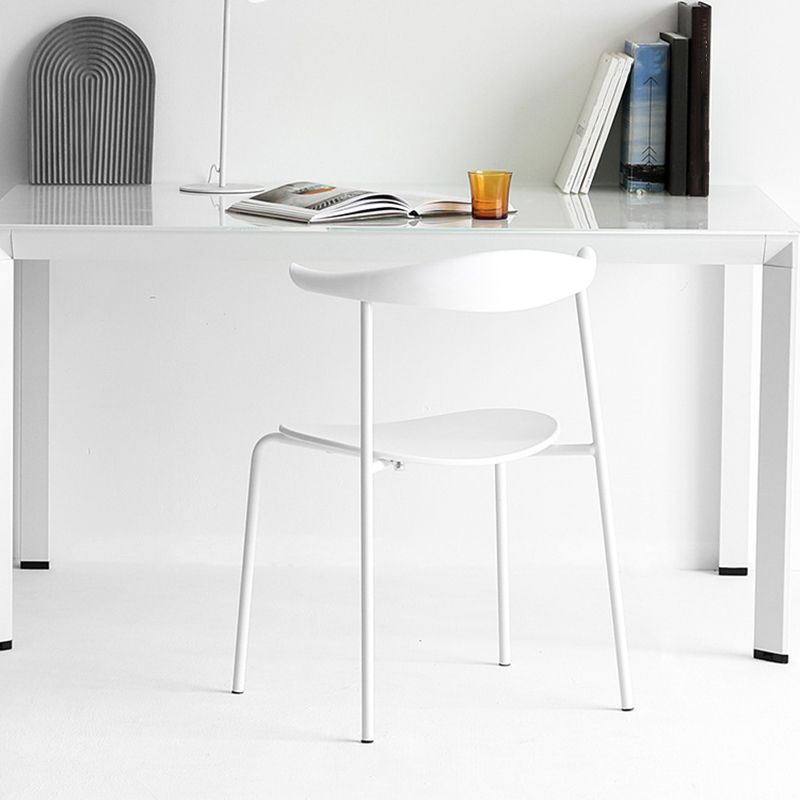 Industrial Open Back Dining Side Chair Matte Finish Armless Dining Side Chairs Clearhalo ' kitchen&dining_furn' 'Dining Chairs' 'Dining Tables & Seating' 'dining_chair' 'furn' 'furn_dining_chair' 'Furniture' 'furniture_dining_chair' 'Kitchen & Dining Furniture' 'kitchen' 1200x1200_41a46aee-c4ce-4a93-8c90-306894a4092e